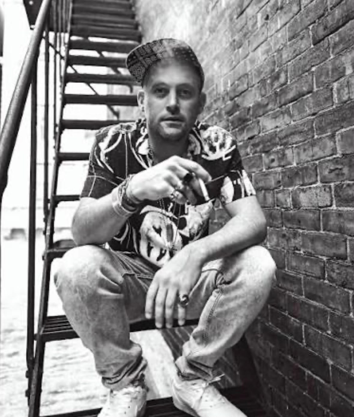 Black and white portrait of Adam Lufkin